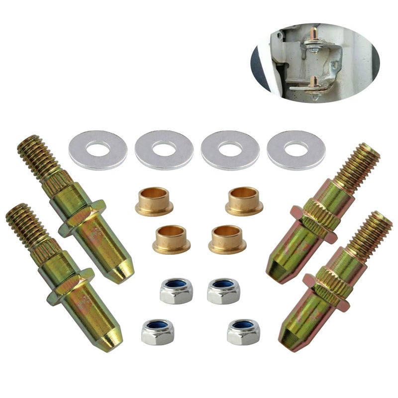 LEDAUT Door Hinge Pin and Bushing Repair Kits for 1999-up GMC Sierra Silverado Chevy Truck SUV - Image 4